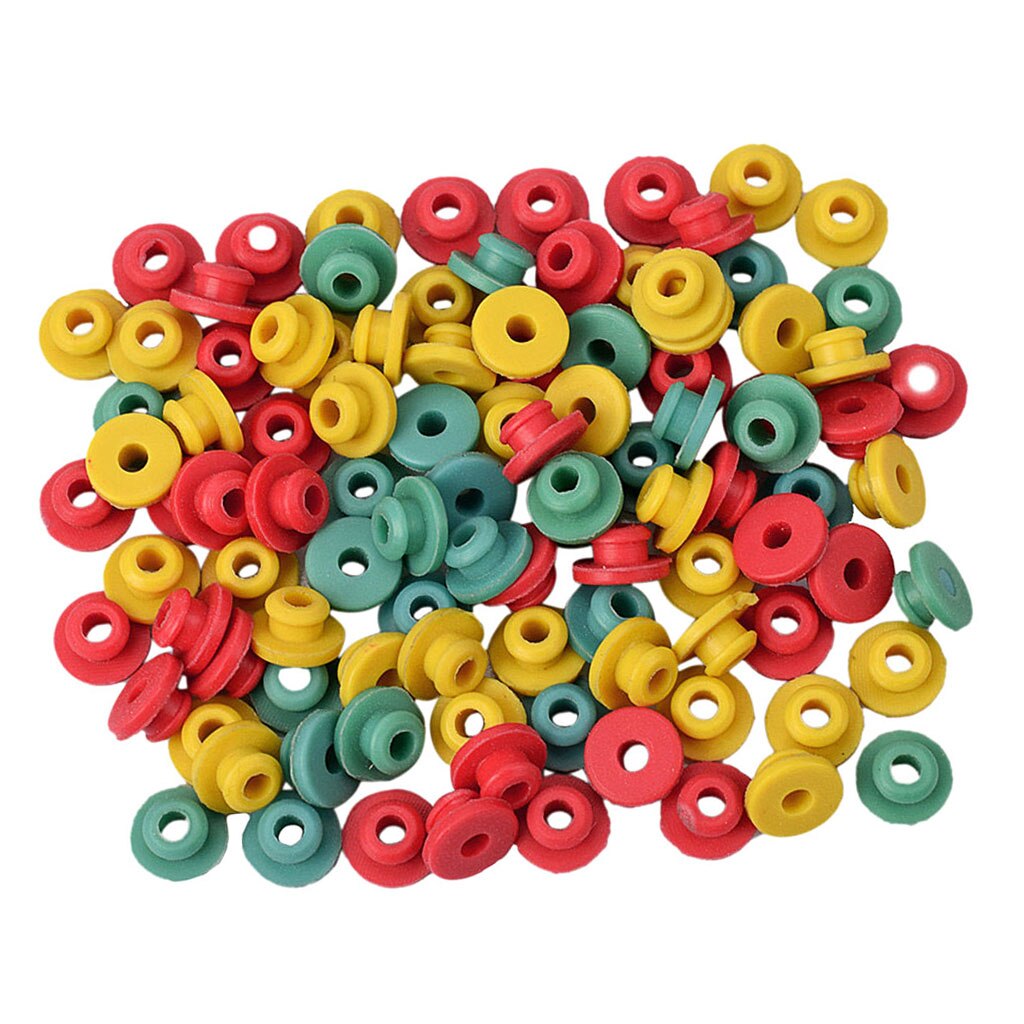100Pcs Premium Siliconen Machine Accessoires Kit, Naalden Grommets