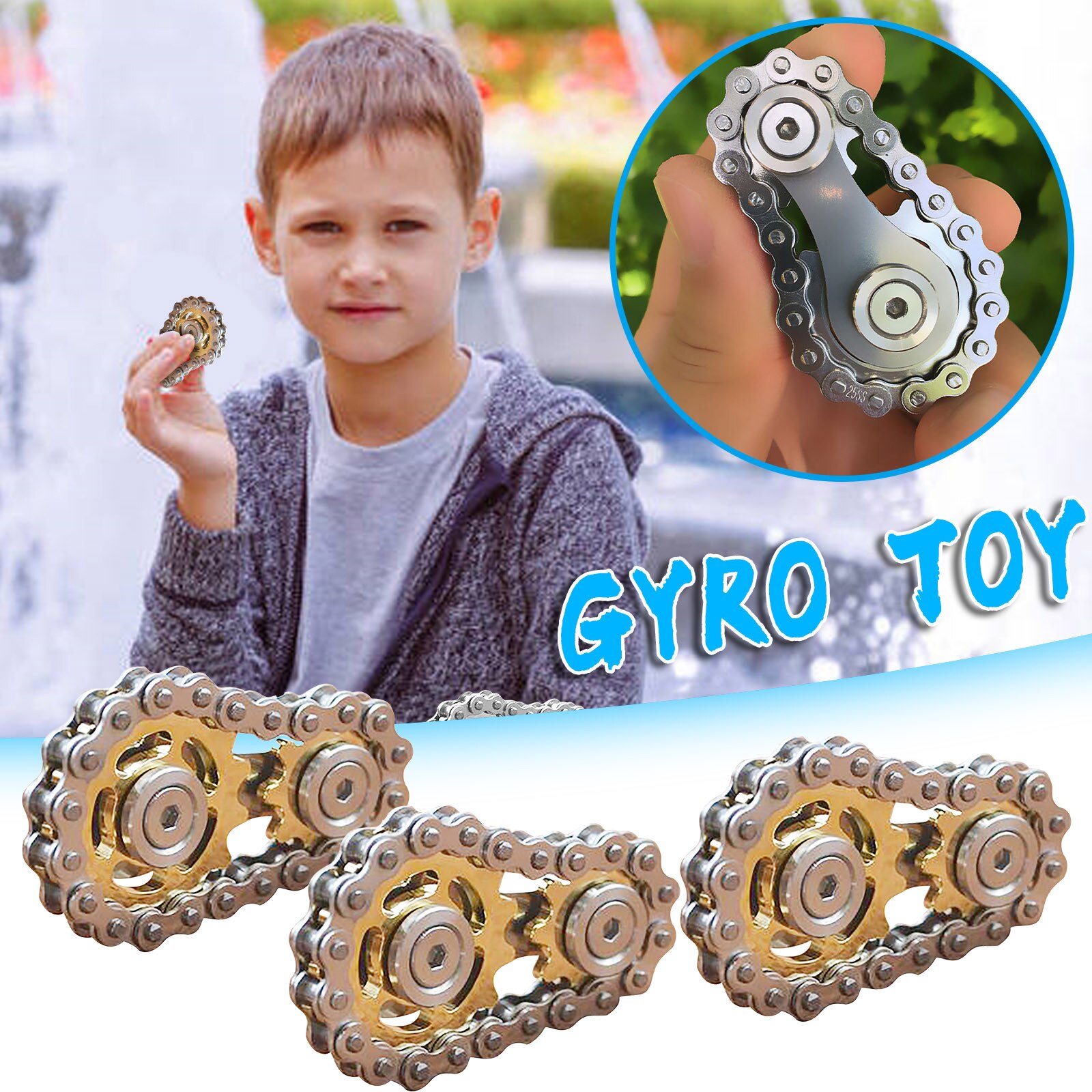 Vingertop Gyro Tandwiel Tandwiel Vliegwiel Vingertop Decompressie Vingertop Tol Entertainment Speelgoed: C