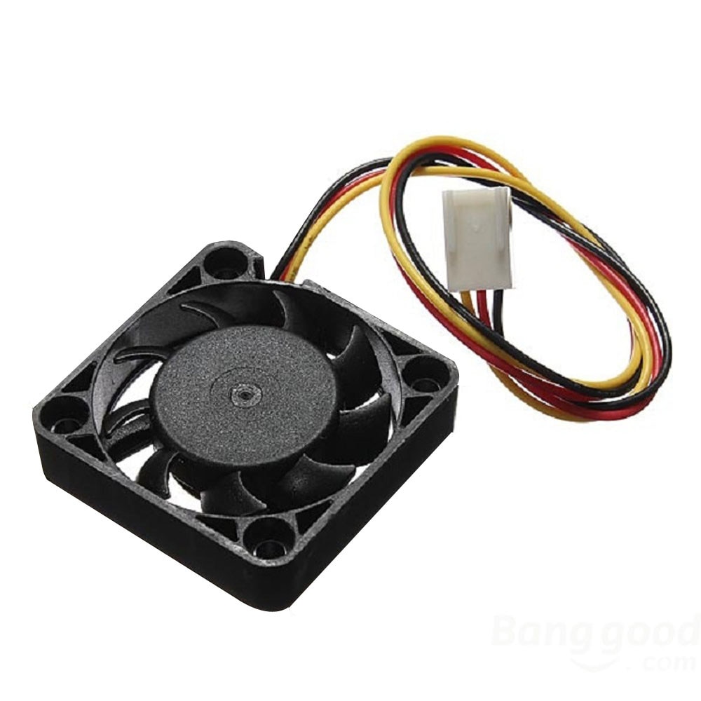 12V Mini Cooling Computer Fan - Small 40mm x 10mm DC Brushless 3-pin 17OTC20