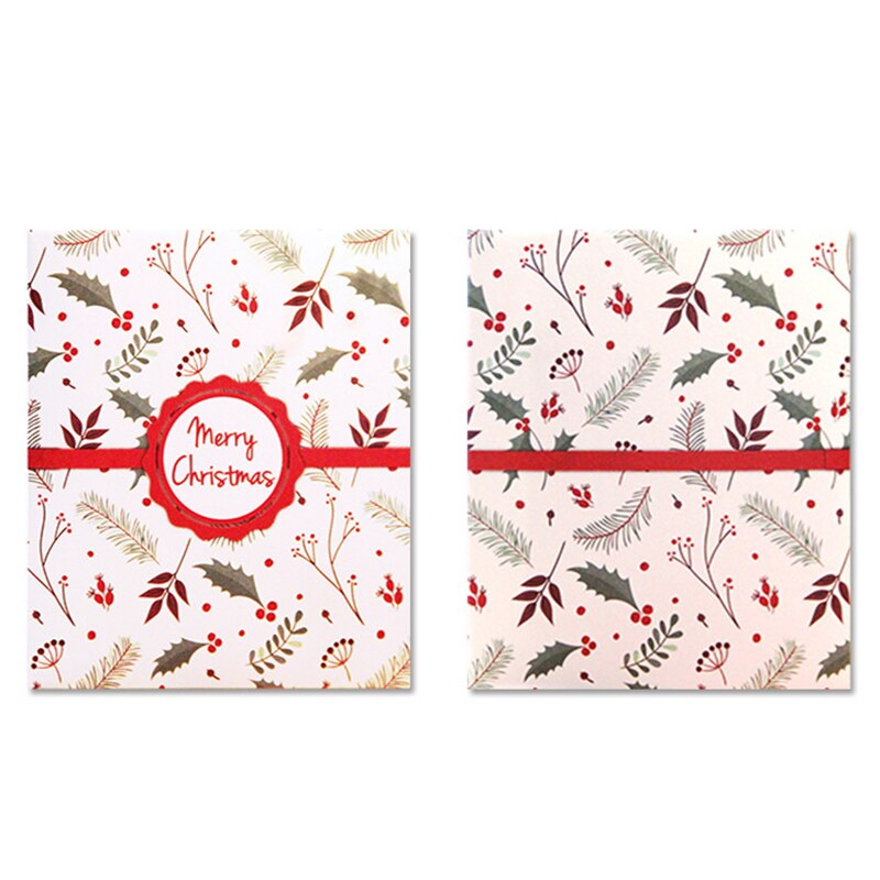 Christmas Birthday Cards Party Invitations blessing postcard Year Cartoon Santa Claus Elk Cards Special paper Cards