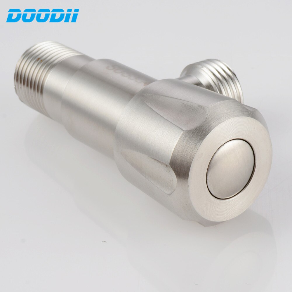 DooDii SUS304 Angle Valves Stainless Steel Brushed Kitchen Bathroom Accessories Angle Valve for Toilet Sink BasinWater Heater
