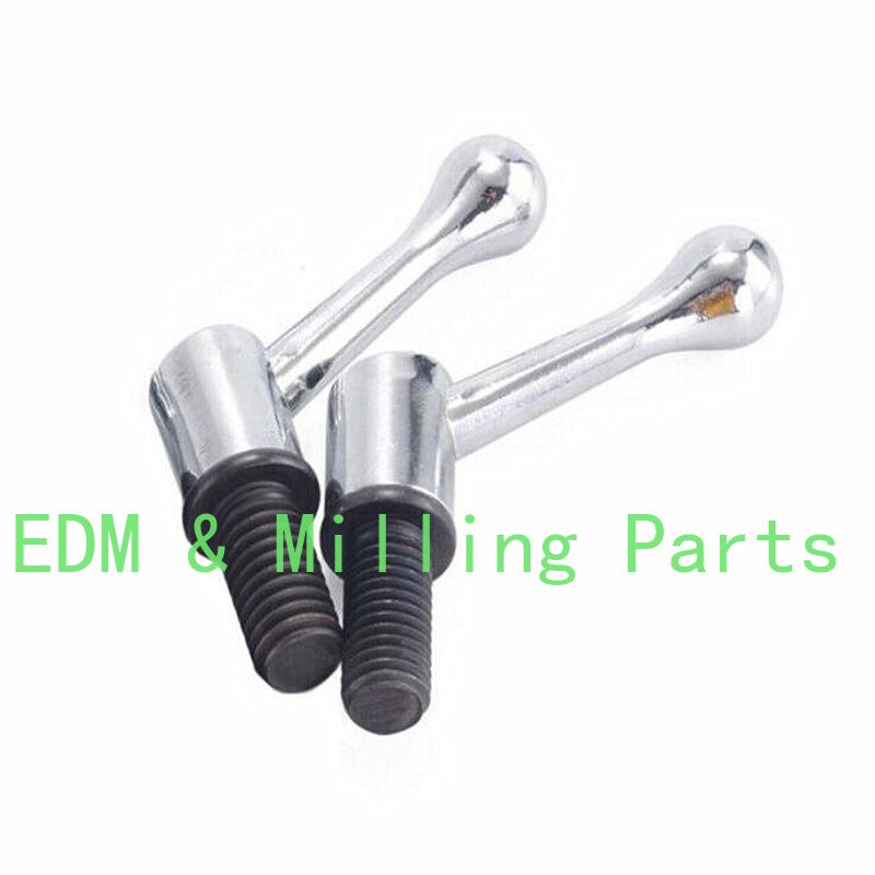 2pcs CNC Milling Machine Parts Head Table Lock Bolt Handle 1/2 Thread For Bridgeport Mill Part