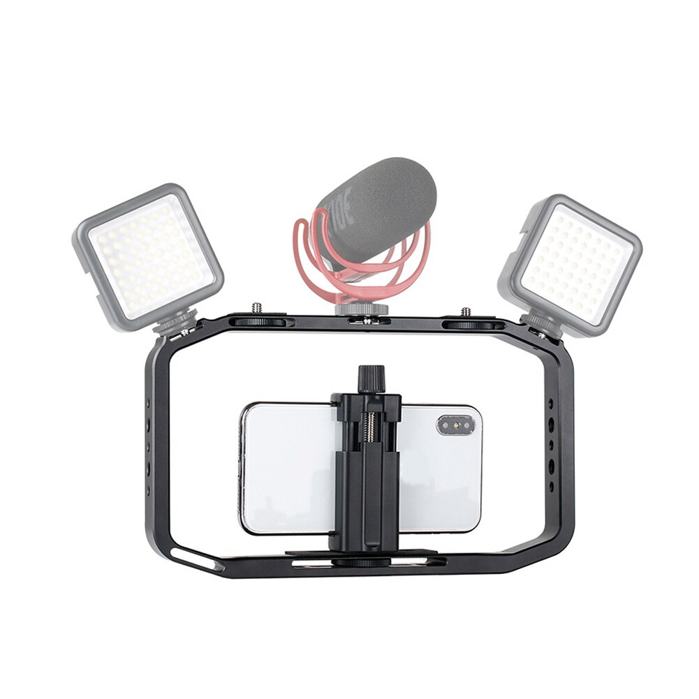 Ulanzi M-RIG Telefoon Stabilisator Metalen Handheld Vlog Stabilisator Verticale Schieten Rig Met Triple Koud Shoe Mount Filmmaken Case