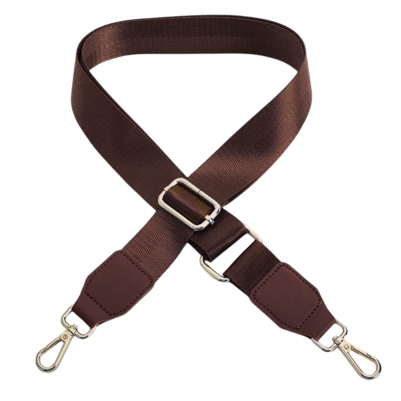 Cinturón ajustable para bolso cruzado, correa de hombro de poliéster tejido, Asa Simple de Color sólido