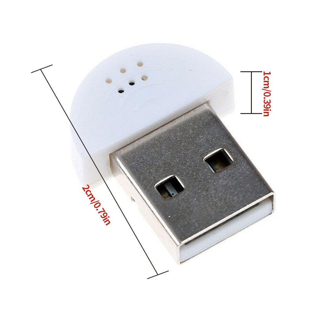 USB Mini Microphone Driver-Free Mic for Laptop Computer Recording Equipment Device