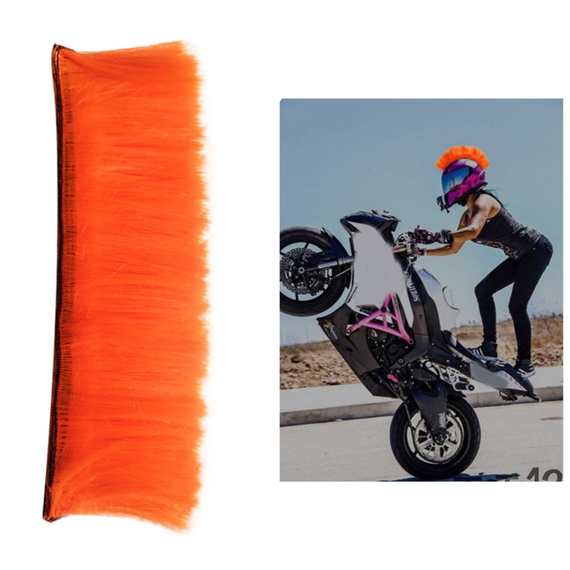 Motorhelm Mohawk Universele Synthetische Pruiken Decoratie Voor Motorhelm Ski Sport Helm Accessoires