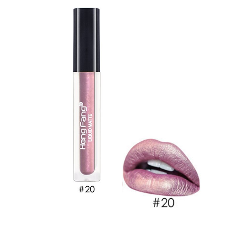 de herramientas de maquillaje mate pintalabios Azul Rojo labial de larga duración colorido: 20