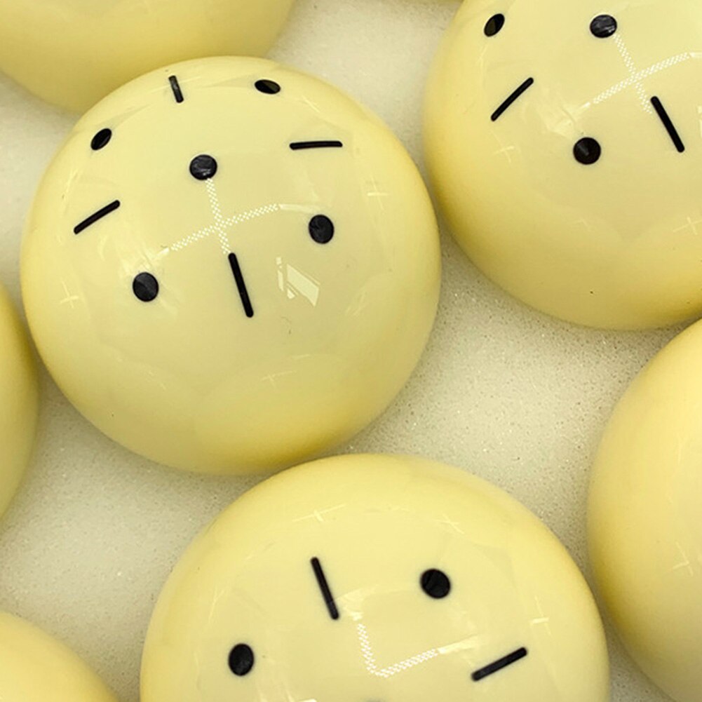 Cue Ball Black Dot Practice Training Billiard Pool Cue Ball Resin For American Standard 2-1/4" British Snooker