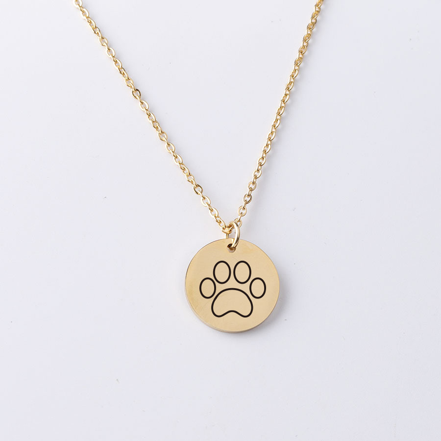 Zilver Kleur Leuke Dierlijke Voetafdrukken Hond Kat Voetafdrukken Poot Kettingen Vogel Hand Hangers Vrouwen Rvs Sieraden: Blue Zinc Plated