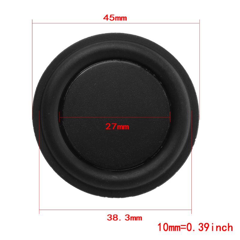 2PCS Bass Radiator Woofer Vibration Membrane Passive Speaker Subwoofer DIY Home Theater Repair Kit: 45mm