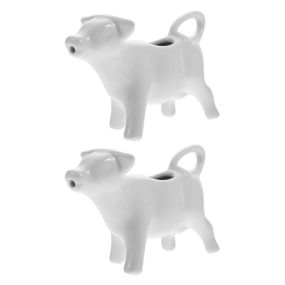 2pcs Pitchers Restaurant Pitcher Ceramic Pitcher Decorative Jug for Restaurant Home Kitchen: Default Title