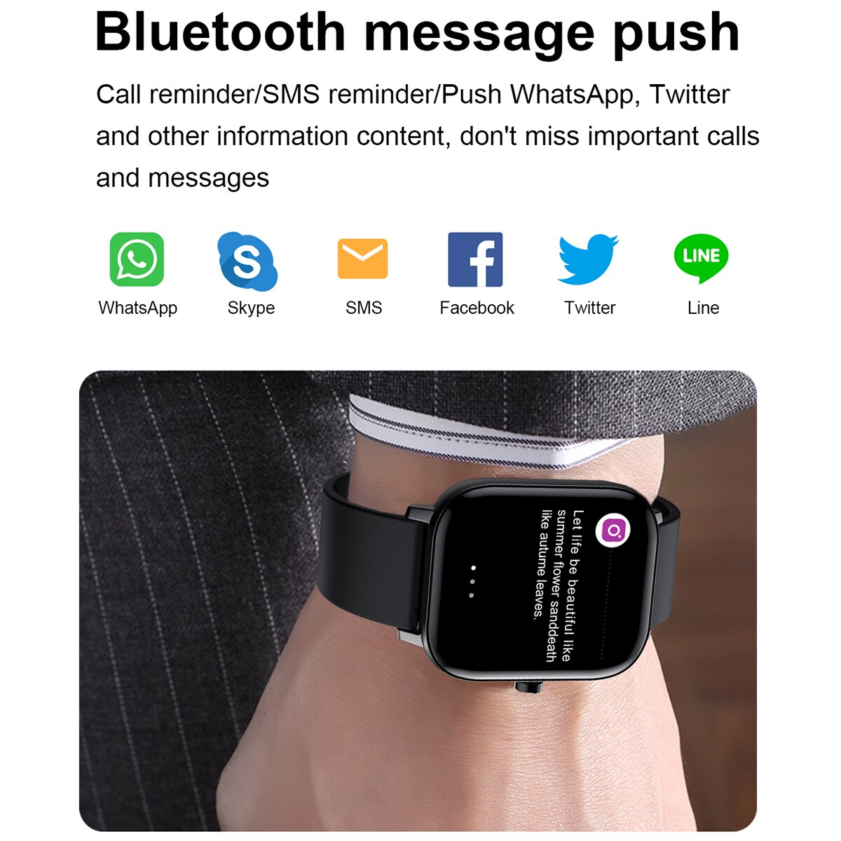 Clever Uhr Männer Frauen I10 1.54 "voll berühren Bildschirm Bluetooth Anruf Smartwatch Herz Bewertung Blutdruck Monitor für Android IOS