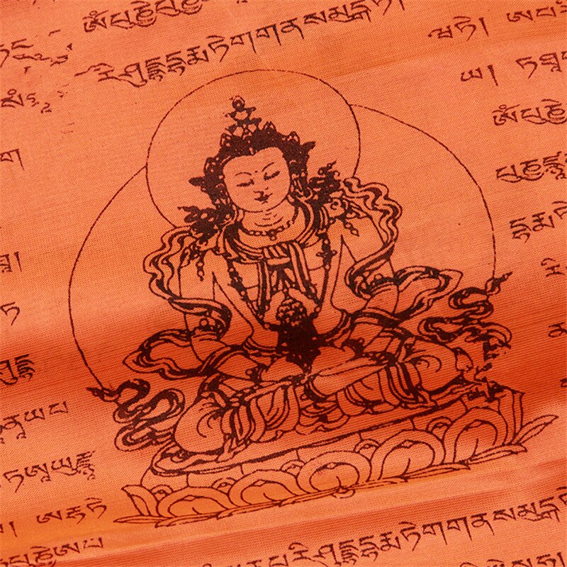 Buddhalainen tarvikkeet pitkäikäisyys pyhät kirjoitukset viisaus silkki rukouslippu pidentää elämää uskonnolliset liput 21 lippua/nauha 5 metriä pitkä