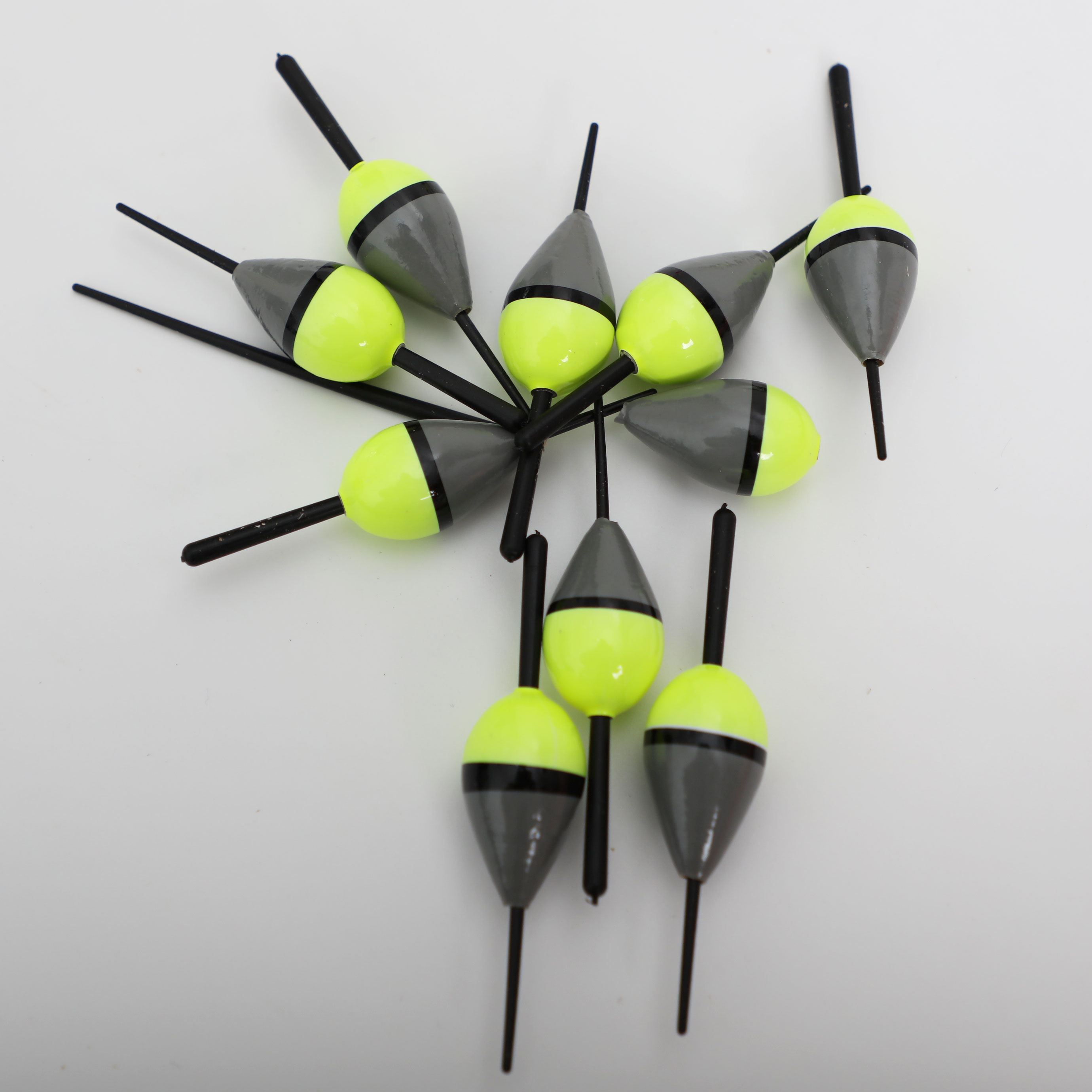 10 pièces flotteur de pêche Bobber liège éclairé Balsa bouée en bois 8.3CM/1.5G accessoires de pêche Pesca