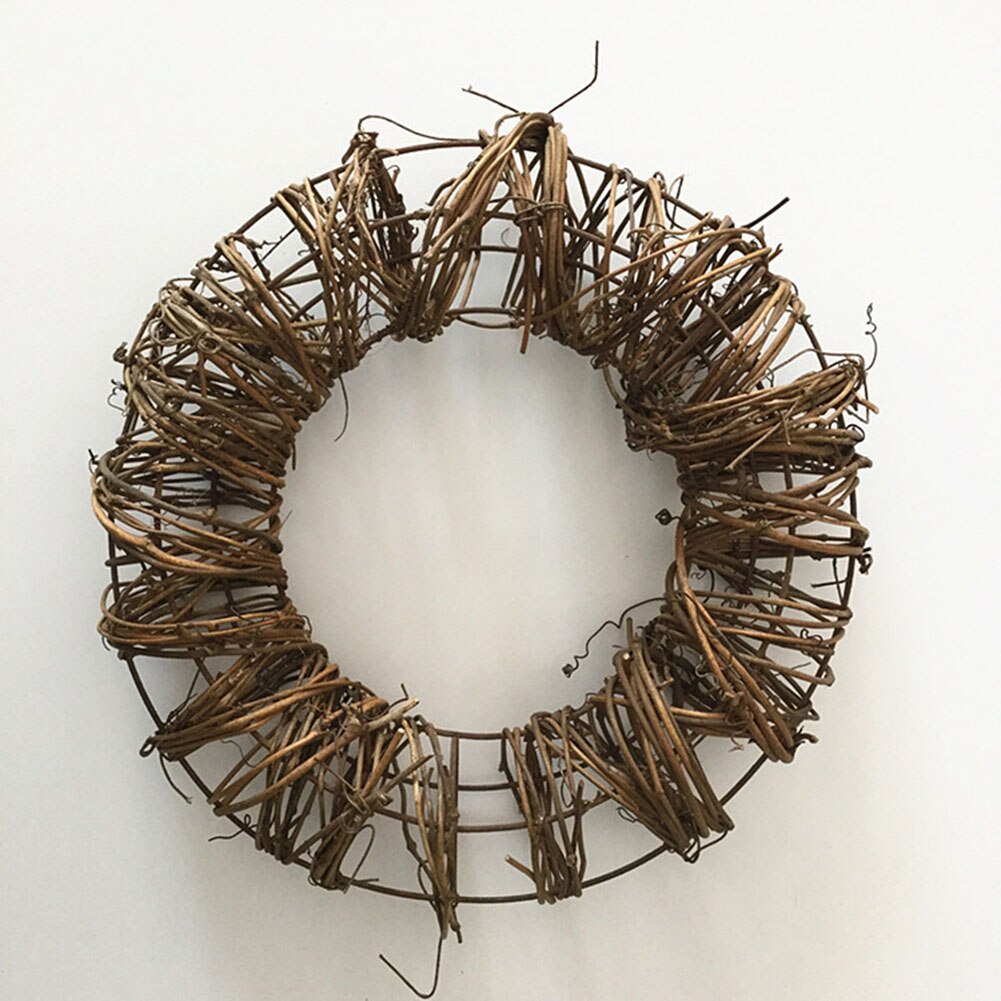 Christmas Natural Rattan Weaving Garland Base for Wedding Party DIY Decorations Photo Prop Window Door Lintel Decor Wreath: A1