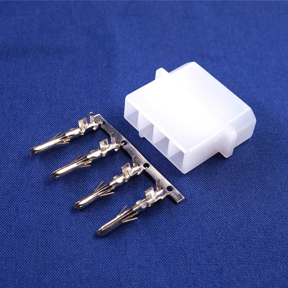 10 ensembles ATX / EPS Molex 5.08mm 4 broches mâle/femelle boîtier de connecteur d'alimentation + bornes pour ordinateur ATX EPS Power