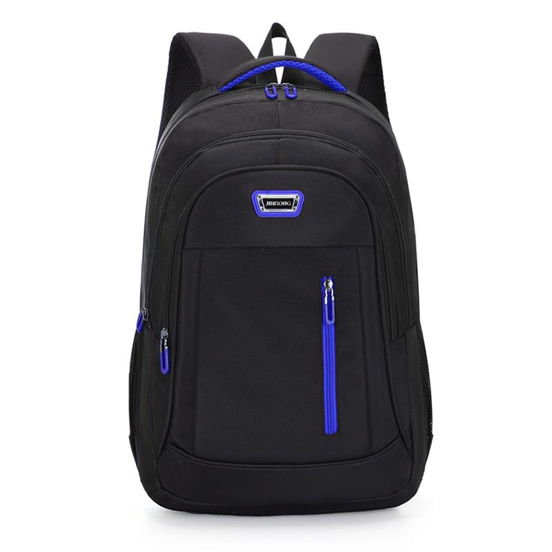 Udendørs rejse rygsæk mænd laptop taske forretningsrejse rygsæk college skoletaske til teenager drenge mochila rugzak: Blå