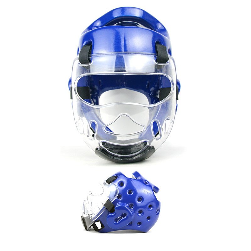 Kick Boxing Sanda Mma Head Protector MMA Helmet Muay Thai Boxing Taekwondo Karate Guard Head WTF Kickboxing: XL / Navy Blue