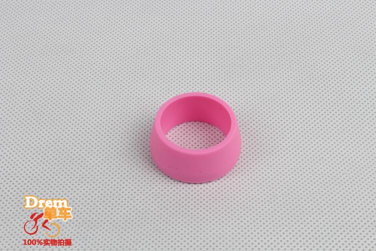 MTB Mountain Road Bicycle Seatpost Cover Silicone Waterproof Protector Seat Post Tube Rubber Ring Dust Cover Cycling Parts: 25-30mm pink