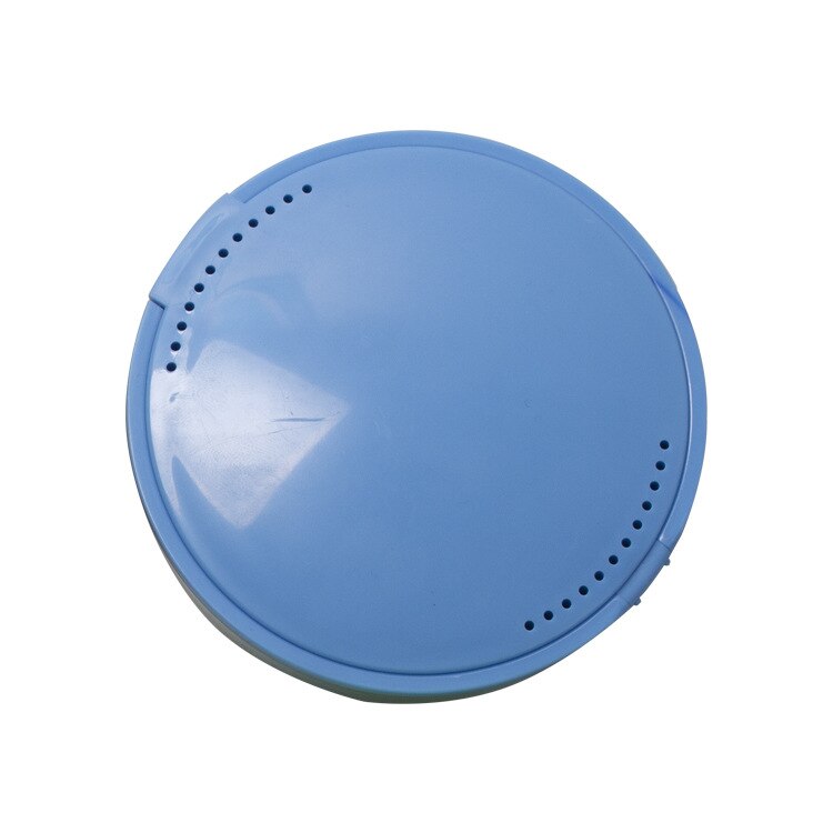 2pcs Retainer Case with Mirror Retainer Container Partial Denture Storage Box: 2PCS-blue