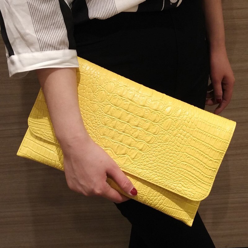 DOYUTIG-pochette de soirée pour femmes, pochette motif Crocodile, sacs à épaule en cuir Pu, bourse et sac à main A222