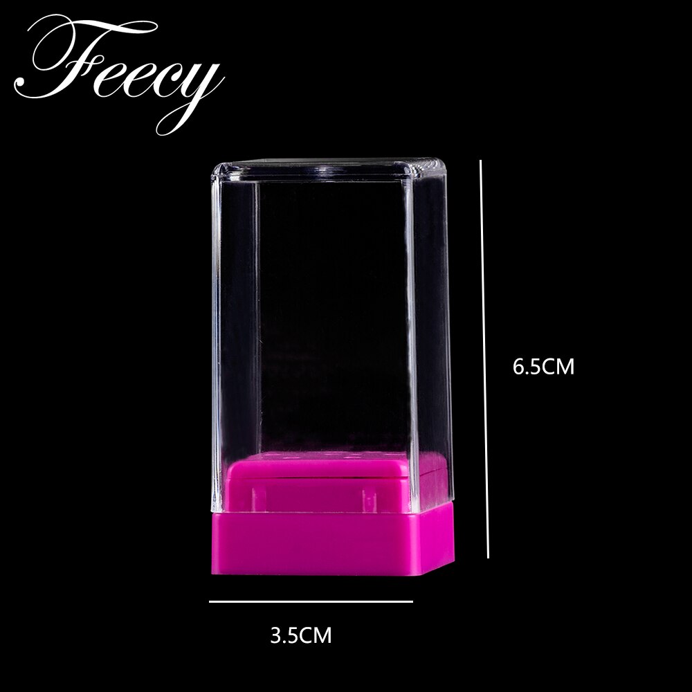Acrylic Clear Storage Box for Nail Drill bits Holder Nail Milling Cutter Stand Display Container Empty 10/20 Slots Organizer