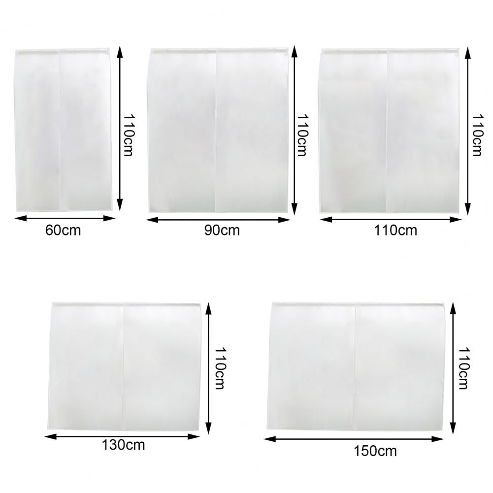 PEVA	Hanging Closet Cover Closet Cover Dust-proof Transparent Closet Cover PEVA Lace Up Clothes Protector for Bathroom