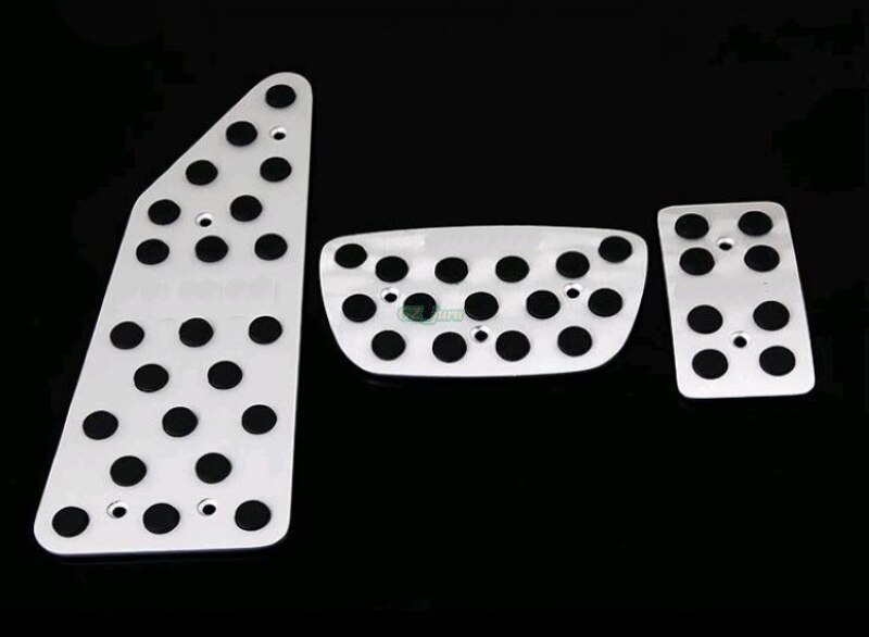 Biltilbehør aluminium ved automatgear speederbremse fodstøtte pedal pedaler pladepuder til toyota land cruiser 200