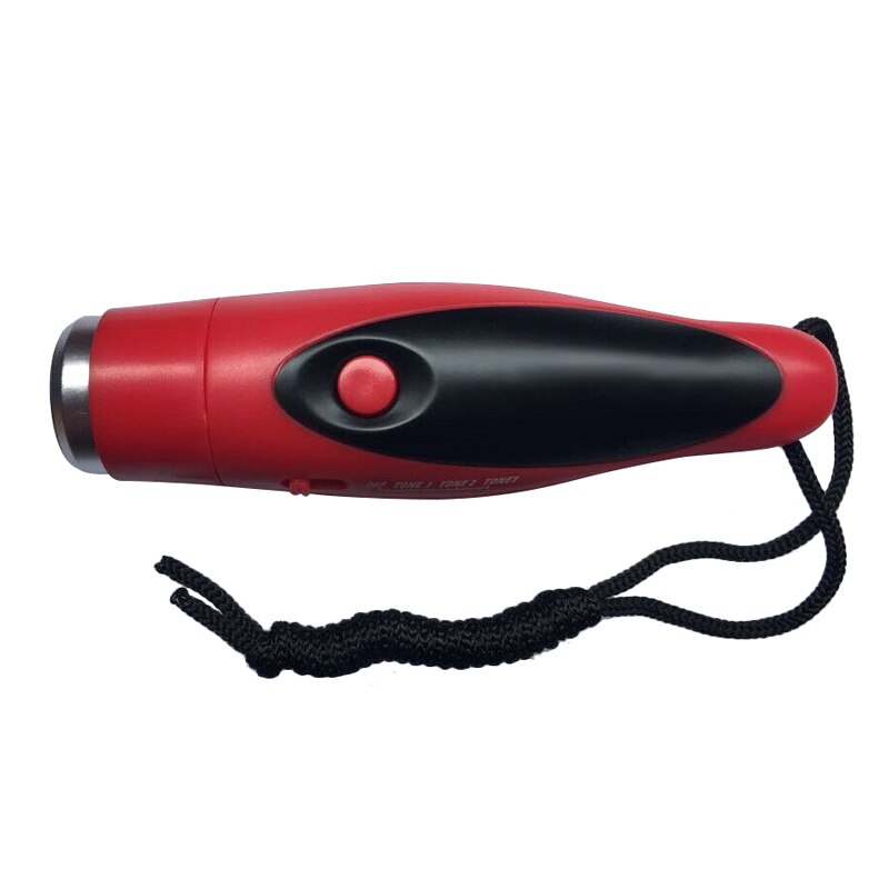 High Decibel 3 Tones Electronic Whistle For Running Fitness Equipment Football Tennis Outdoor Sports Whistle Sports: Red