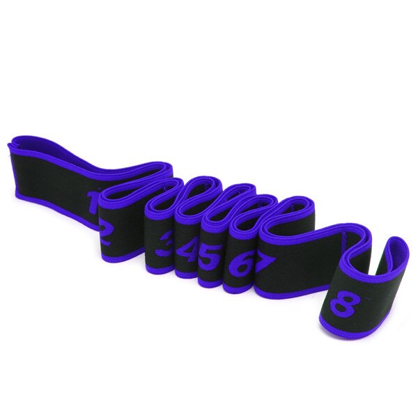 Gymnastiek volwassenen latijnse trainingsbanden pilates yoga stretch fitness elastische band  d5ba: Blauw