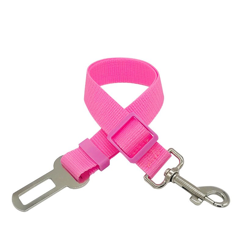 Intrekbare Verstelbare Dog Seat Belt Auto Voertuig Vaste Huisdier Aangelijnd Pet Seat Belt Dierbenodigdheden: Roze