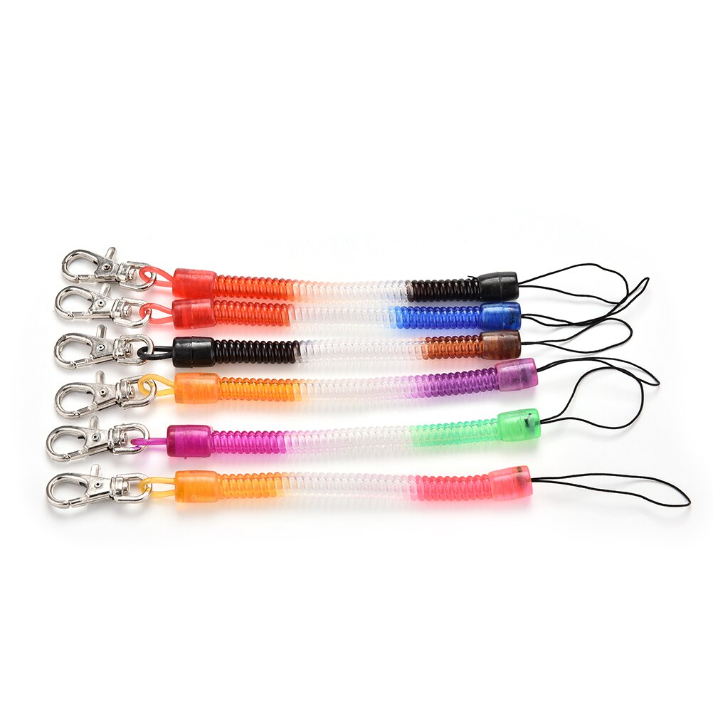 Corde élastique corde à ressort chaîne de téléphone mobile jouet en plastique porte-clés rétractable cordon téléphonique ressort porte-clés outil