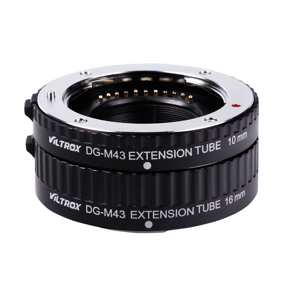 Viltrox DG Tube 10mm 16mm Set Ring Metal Mount Auto Focus Macro Extension Tube Set for Micro 4/3 M4/3 Camera Lens Mount DG-M43