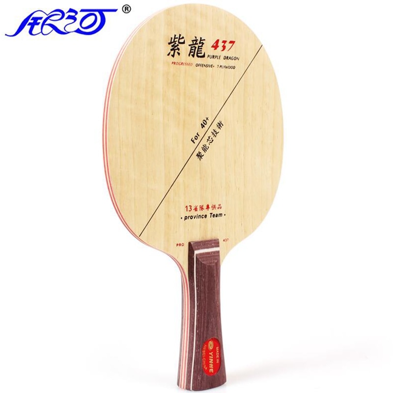 Yinhe Galaxy Provinciale Paarse Draak 437 Tafeltennis Blade Voor 40 + Clipper Hout Structuur, li Qingyun 'S Blade Ping Pong Bat