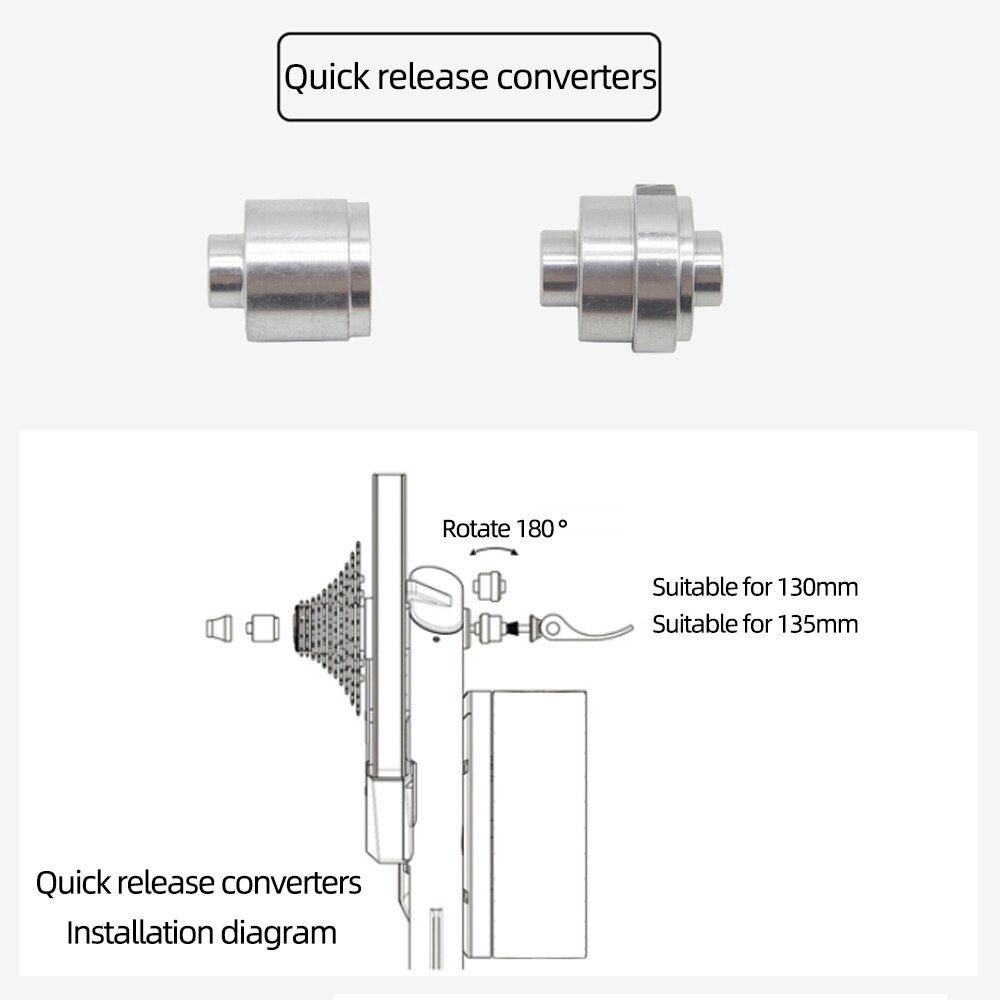 Thinkrider Power And A1 Bike Trainer Quick Release Convert 130/135mm Disc Thru Axle Converter 142/148mm Bicycle Roller Accessor