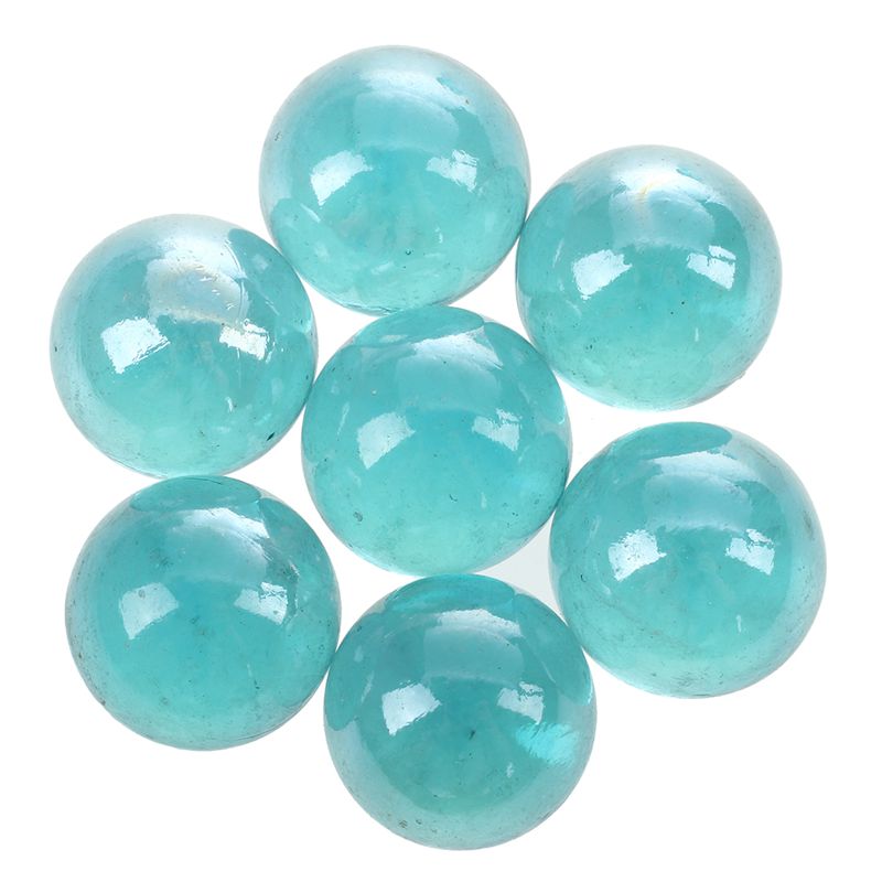 10 Pcs Knikkers 16Mm Glazen Knikkers Knicker Glas Ballen Decoratie Kleur Nuggets Speelgoed Lichtblauw