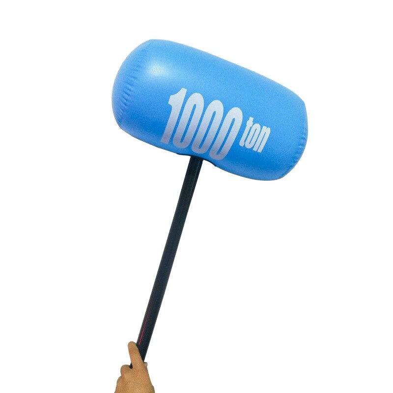 Lucht Hamer Duizend-Ton Hamer Opblaasbaar Speelgoed Opblaasbare Hamer Blow Up Lawaaimaker Speelgoed Percussie Speelgoed Beat Speelgoed Hamer spelen Speelgoed: Blauw