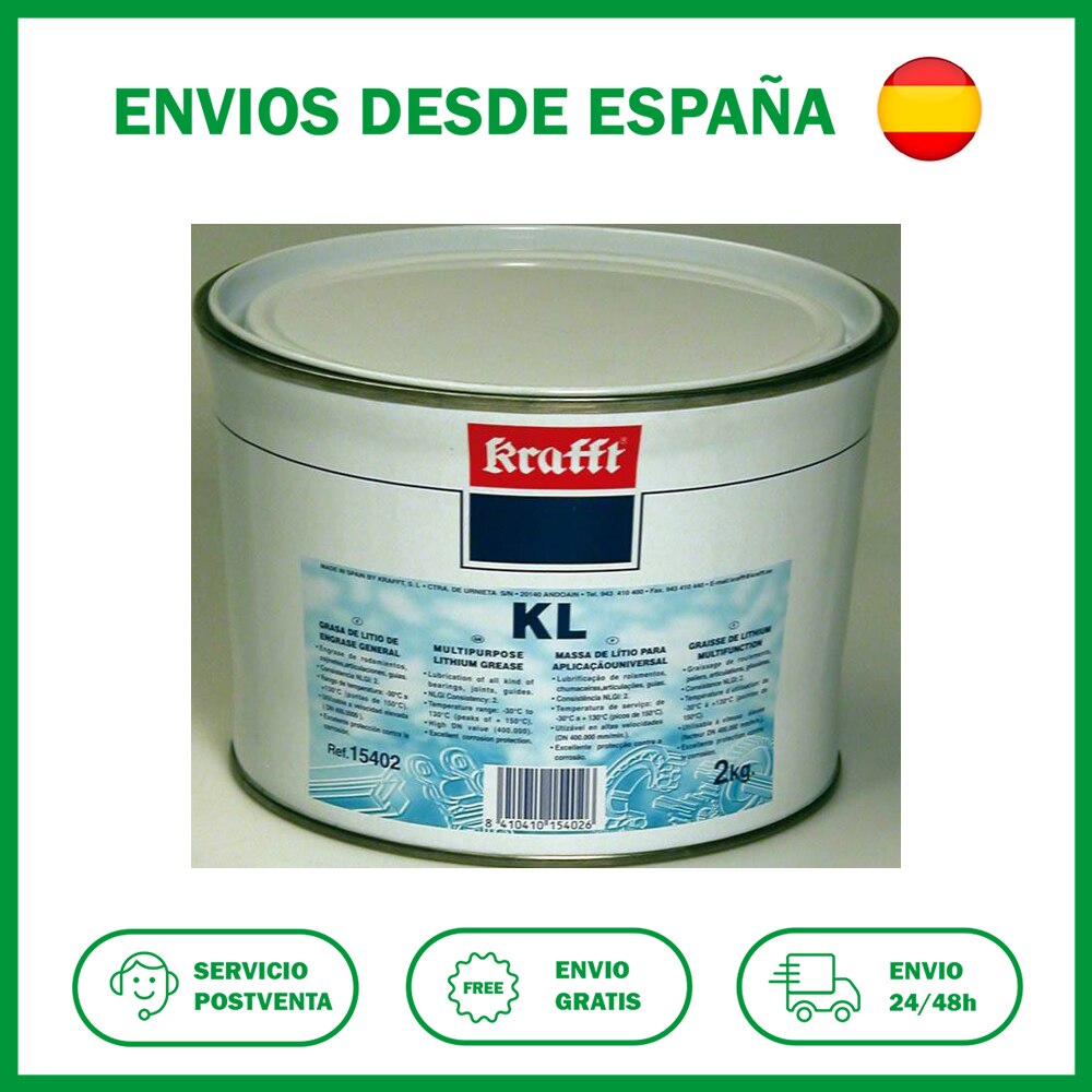 Grasa De Litio Kl 2 Kg. Aceites, grasas y lubricantes de la Krafft.
