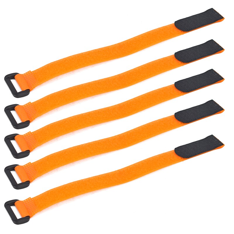 5pcs Bicycle Handlebar Strap Holder Cycling Flashlight Tie Rope Bandages Universal Nylon Sticky Tie Fixed Items Bike accessories: 20X300mm orange