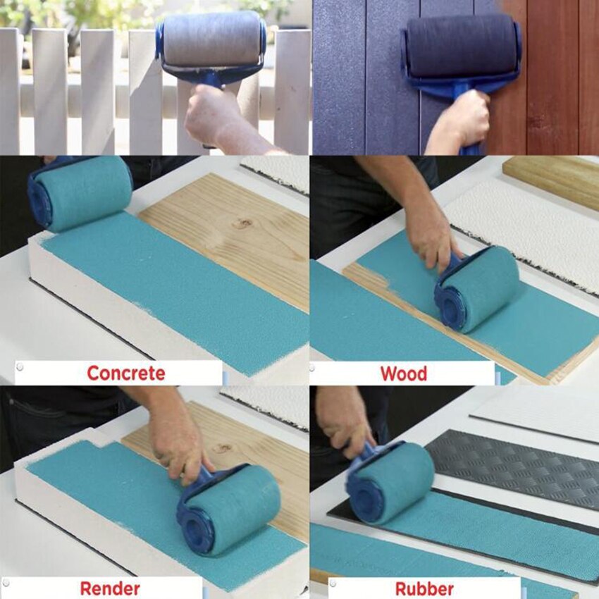 Coureur de peinture Pro rouleau brosse poignée outil coupe-bordures salle peinture murale maison jardin outil rouleau peinture ensemble de pinceaux + rallonge pôle