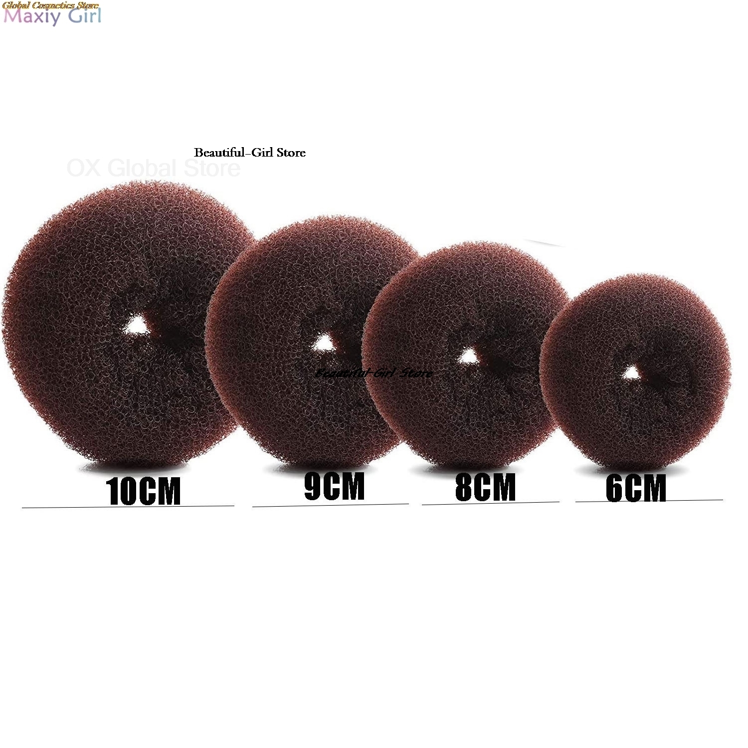 8 Hair Bun Donut Magic Foam Products Hairstyle Lazy Hair Accessories For Girls Women Lady Easy Big Ring Hair Styling Tools