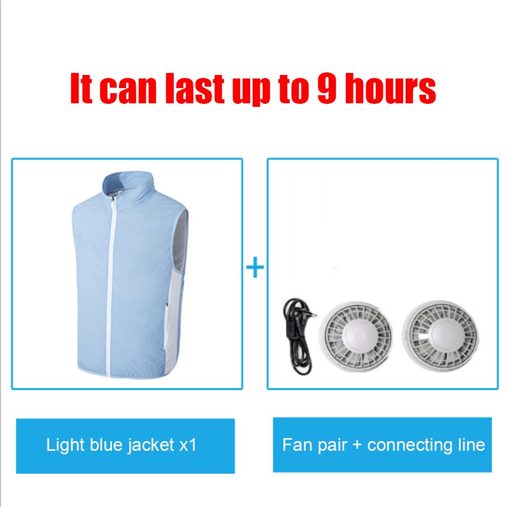 Cooling Vest Heat High Temperature Protective Outdoor Sport Breathable Cool Suit Hiking Charging Refrigeration Vest