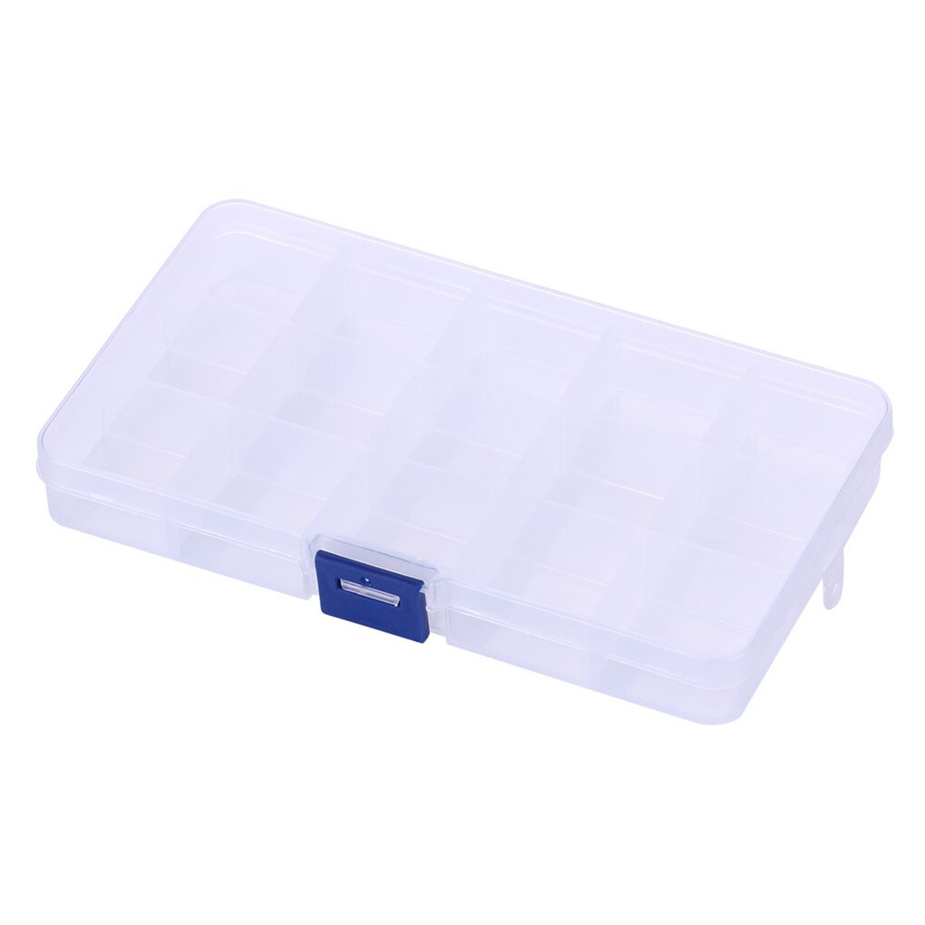 elenxs 8/10/15 Grid Fishing Clear Storage Box Transparent Fish Hook Organizer Plastic Jewelry Container: NO.3