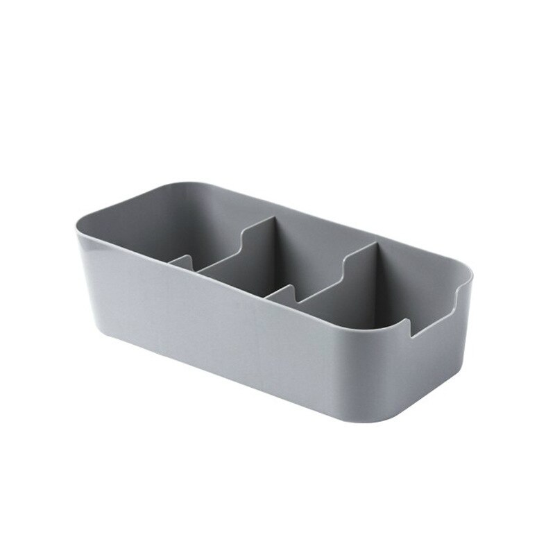 Organizador de almacenamiento de ropa interior, cajones de escritorio, cosméticos, cajas de maquillaje, organizadores de armario, cajas para sujetadores, calzoncillos, calcetines, corbatas, bufandas: 3 grids Grey