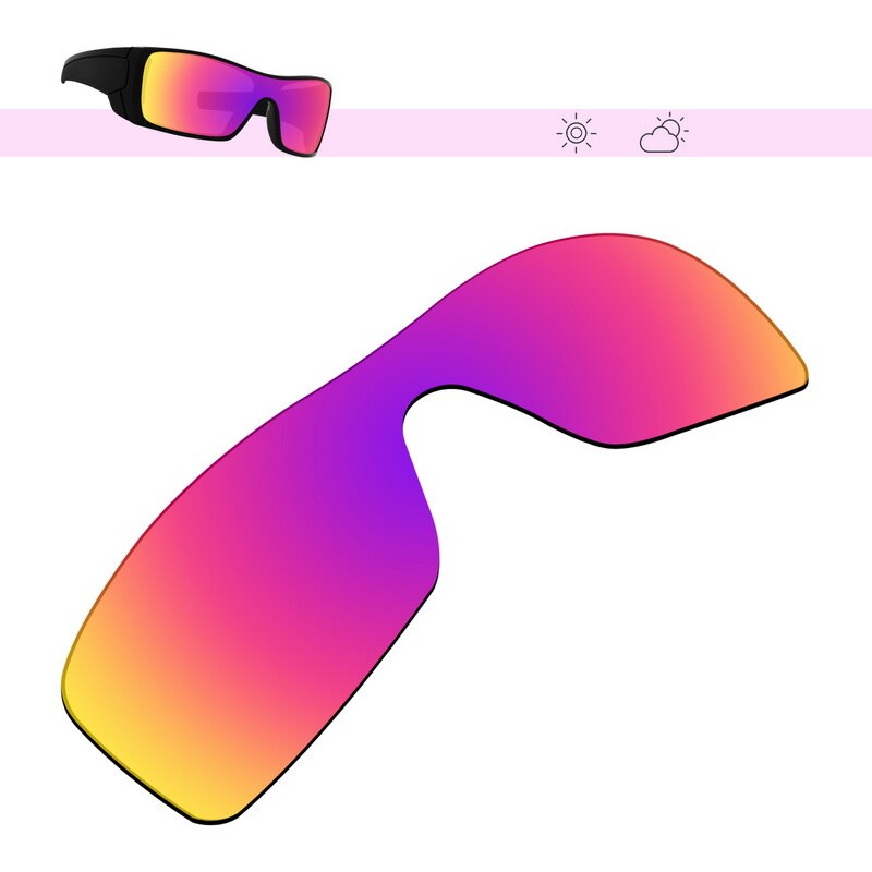 Glintbay – lentilles de lunettes de soleil polarisées de remplacement, pour Oakley Batwolf, plusieurs Options: Midnight Sun Mirror