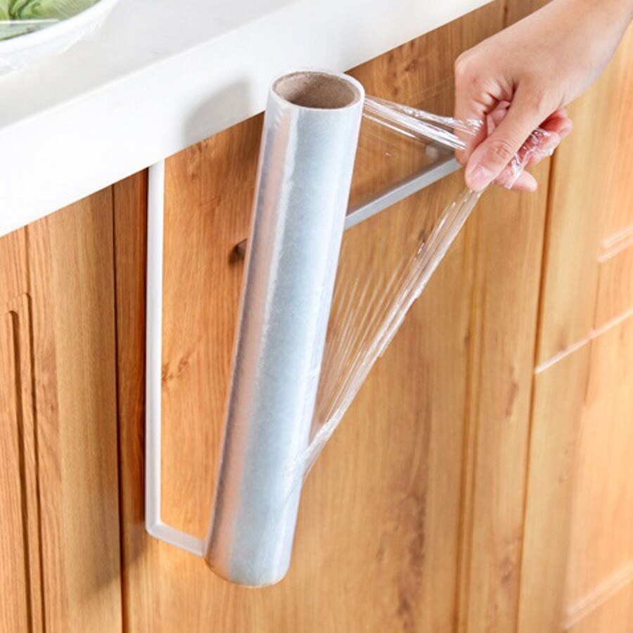 Hushållspappershållare järnpapper rullhanddukar förvaringsställ skåp hängande hylla badarrangörer solid hängare