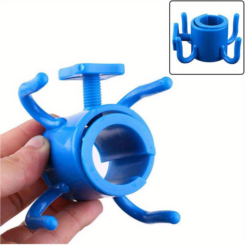 Gancio per ombrellone da spiaggia appeso campeggio viaggio a quattro angoli chiusura a gancio per ombrellone per asciugamani borse cappelli accessori per tende gancio per tenda
