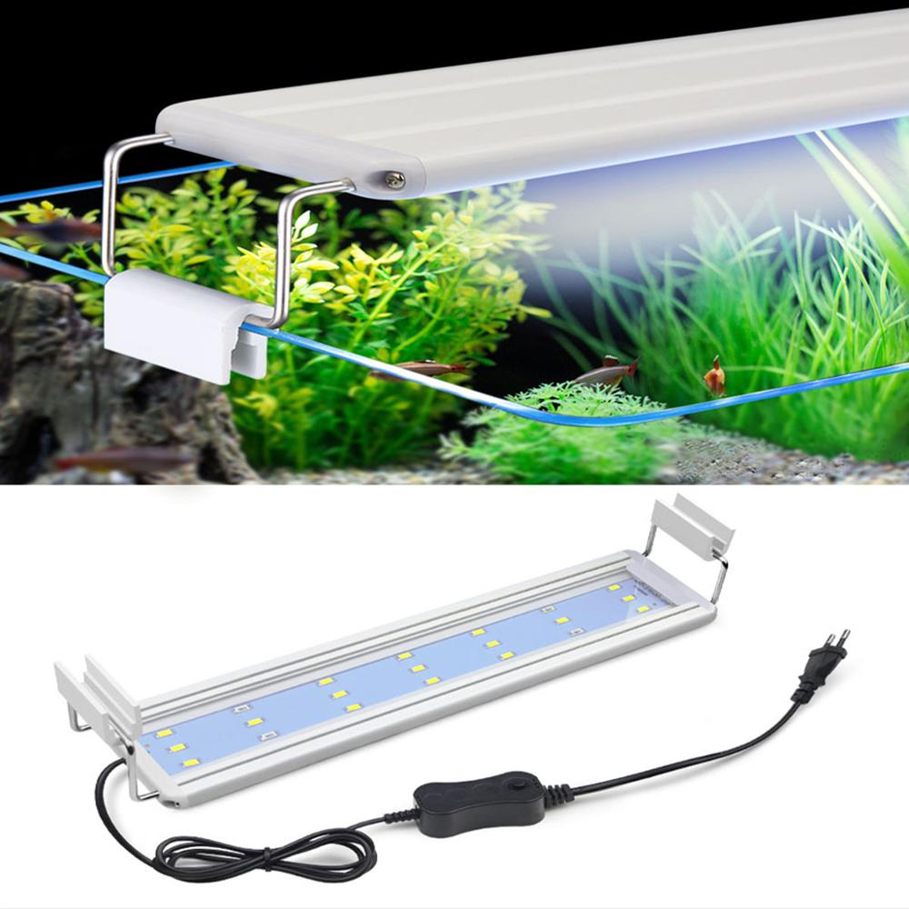 EU Plug LED Fish Tank light 10W 15W 20W 25W Clip-on Aquarium lamp 220V Waterproof Aquatic Freshwater Plants Grow Bar Light Tube