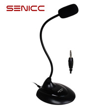 SENICC SM-008 Bedrade zwanenhals Microfoon met Omnidirectionele Microfoon 3.5mm Jack Conferentie Microfoons voor Karaoke Meeting Speech