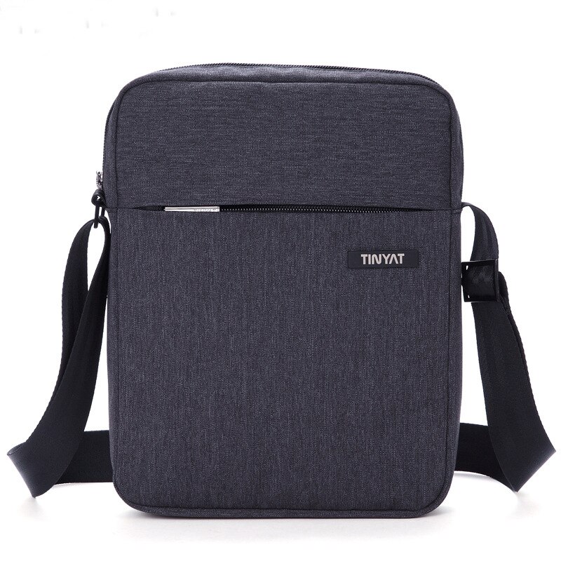 TINYAT Männer Tasche Stoßfest herren Umhängetasche Licht lässig Leinwand Männer Schulter Tasche Männlichen Wasserdichte Bote Taschen Für Männer bolsas: T511-dunkel grau